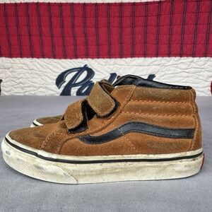 Size‎ 12.5c - Boys Vans Off the Wall Skateboard brown shoes